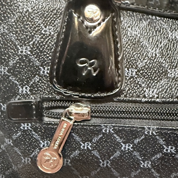 Rioni Signature Black LARGE DUAL HANDLE BAG Handbag STB-20024-P - Picture 6 of 12